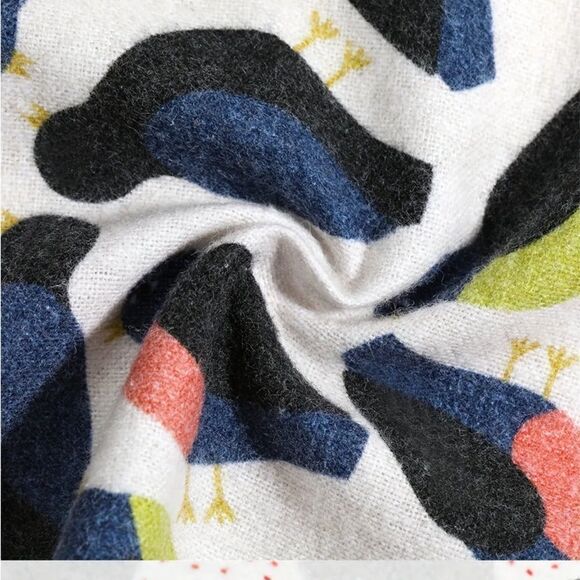 SET OF 6 REUSABLE “PAPER” COTTON TOWELS SUSTAINABLE FARMHOUSE STYLE CHICKENS - Picture 6 of 6
